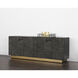 Hive 82 X 18.5 inch Black / Brass Sideboard, Large